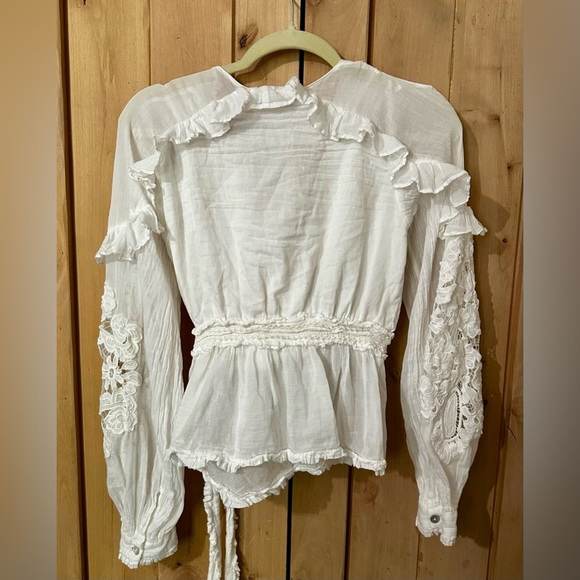 FARM Rio V-Neck Wrap Tie Top - Picture 10 of 13